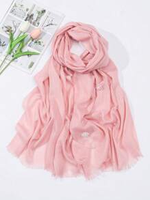1pc Fashionable Lace Scarf Headband - Pink - View 1