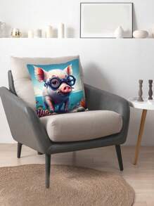 Đệm In Hình Lợn Không Chất Độn, Hình Thú Hoạt Hình & In San Hô Đệm Trang Trí Cho Giường, Ghế Sofa - Nhiều màu - Xem 7