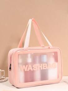 6 cái Túi vệ sinh Đồ họa Chữ cái Màu hồng PVC Túi mỹ phẩm Túi giặt Túi trang điểm Túi bảo quản Đối với phụ nữ Đồ dùng học tập Trường học chất liệu Đối với Cao đẳng Ký túc xá Đối với Học sinh Du thuyền Thiết yếu Túi đi biển bờ biển Khăn đi biển Hộp đựng bờ biển Phụ kiện bờ biển chất liệu Ngày lễ Cái túi Ngày lễ Cho mùa hè Đối với Kỳ nghỉ - Hồng - Xem 3