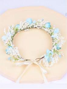 1入組女性花朵裝飾波西m亞髮帶日常裝飾 - 彩色 - 查看 2