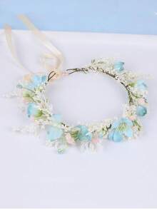 1入組女性花朵裝飾波西m亞髮帶日常裝飾 - 彩色 - 查看 4