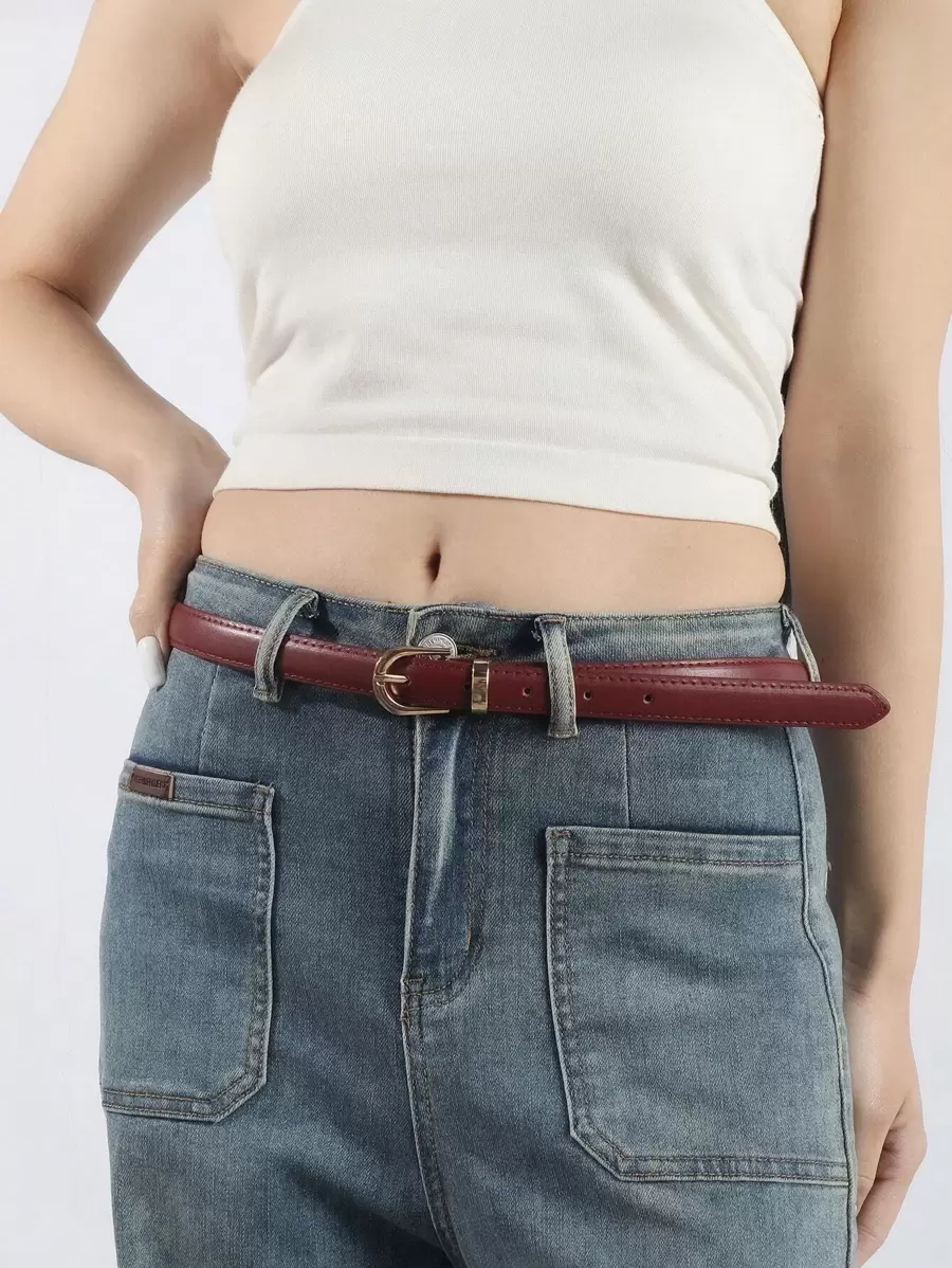 1 pièce Ceinture à boucle lettre à la mode pour la décoration quotidienne, l'été, l'école, l'automne, Halloween