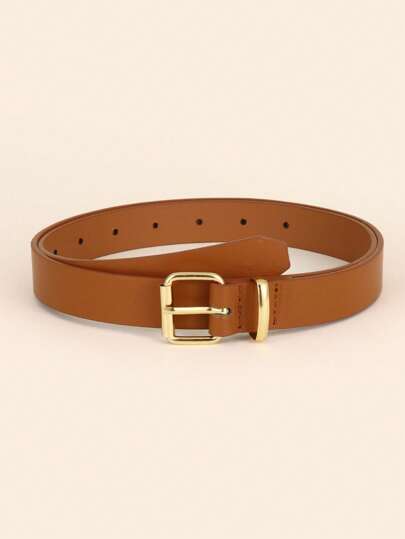 1pc Kids Minimalist Buckle Belt For Daily Life