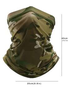 1入迷彩圖案防曬抗UV騎士面部和脖子圍巾 - 彩色 - 查看 2