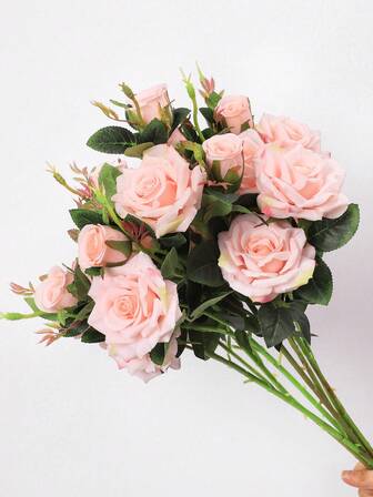 1入組滌綸人造花婚禮用假花家居裝飾