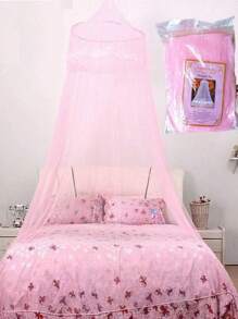 1入組素色粉色蚊帳 - 白色 - 查看 1