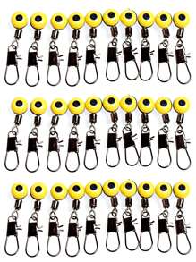 SOUGAYILANG 30入組不銹鋼垂釣鉤 - 黃色 - 查看 1