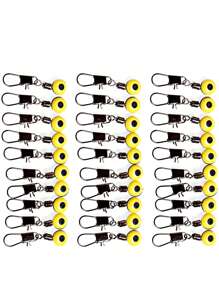 SOUGAYILANG 30入組不銹鋼垂釣鉤 - 黃色 - 查看 2