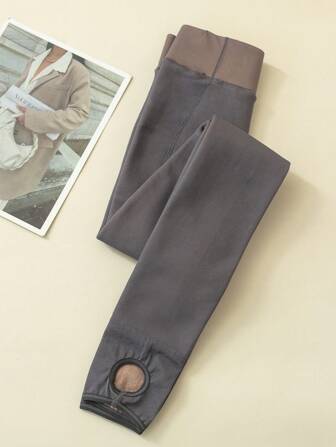 1雙女性極簡風格褲襪適用於日常