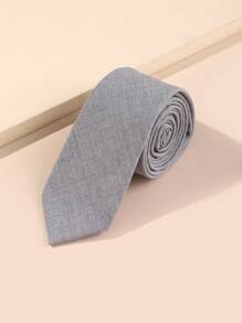 1 Pc Men's Solid Color Handmade Necktie, Formal Business Tie, DIY Tie, 6cmMen Necktie