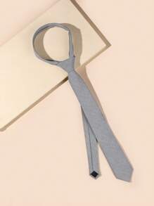 1 Pc Men's Solid Color Handmade Necktie, Formal Business Tie, DIY Tie, 6cmMen Necktie