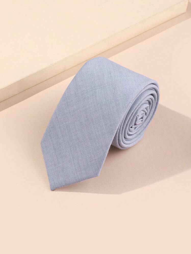 1 pièce Cravate décontractée unie faite main pour hommes, 6 cm, cravate formelle d'affaires DIY