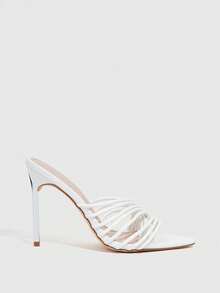CUCCOO SZL Xăng đan Cao gót Nữ - trắng - Xem 3