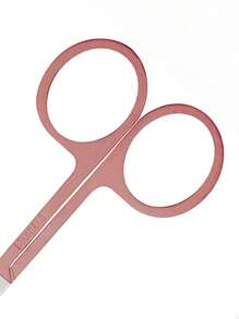 Small Titanium-color Eye Scissors With Straight Tip, A Tool For Trimming Eyelashes