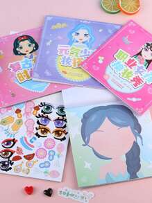 4pcs Cartoon Figure Graphic Assorted Sticker, Creative Multi-purpose Sticker For Children, Play