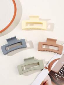 4入組女性方形時尚髮爪適用於頭髮裝飾用品