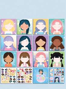 4pcs Cartoon Figure Graphic Assorted Sticker, Creative Multi-purpose Sticker For Children, Play
