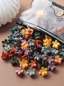 20pcs Women Flower Shaped Fashionable Hair Claw For Daily Decoration Cute - Multicolor - View 1
