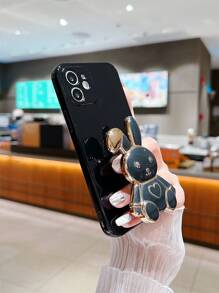 兔子造型手机壳，适用于 15/15 Plus/15 Pro/15 Pro Max国际版，非国内版 - 彩色 - 查看 3