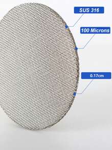 1pc Stainless Steel Round Coffee Pot Liner Powder Palette Back To School