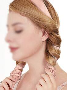 1 pieza Rulos unicolor - Rosa Pálido - Ver 4