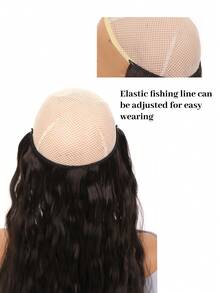 長款卷合成纖維接髮 - 棕色 - 查看 5