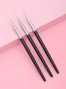 3入組美甲刷套裝 - 黑色 - 查看 2