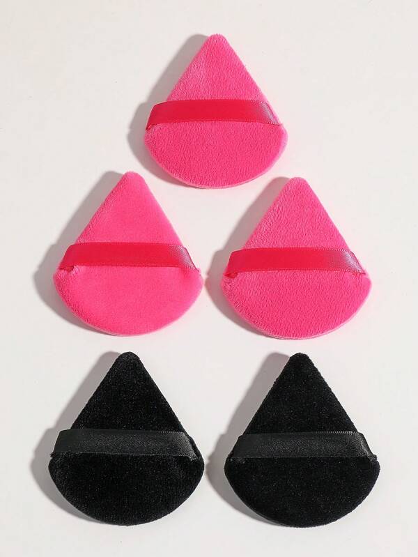 5pcs Makeup Puff Set Soft Triangle Powder Mineral Puff For Face Makeup