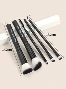 5pcs Makeup Brush Set,Brush Set,Makeup Brush Kit,Make Up Brush Set,Make Up Set Complete,Makeup Brush Set,Complete Makeup Kit,Brush Kit,Brushes Makeup Set,Makeup Gift Set - Black - View 4
