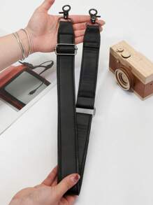 Women Shoulder Bag Belt Fashion Leather Strap Solid Color Crossbody Bags Replacement Strap American Independence Day Holiday Blessing Gift American Flag DIY Bag Shoulder Strap - Black - View 1