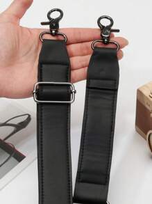 Women Shoulder Bag Belt Fashion Leather Strap Solid Color Crossbody Bags Replacement Strap American Independence Day Holiday Blessing Gift American Flag DIY Bag Shoulder Strap - Black - View 7