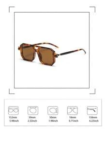 1 对复古女士豹纹印花时尚眼镜，适合夏季旅行或海滩派对俱乐部波西米亚风太阳镜，海滩配饰，女士海滩配饰，眼镜，太阳镜，时尚基本款秋冬女士服装，商务休闲礼品