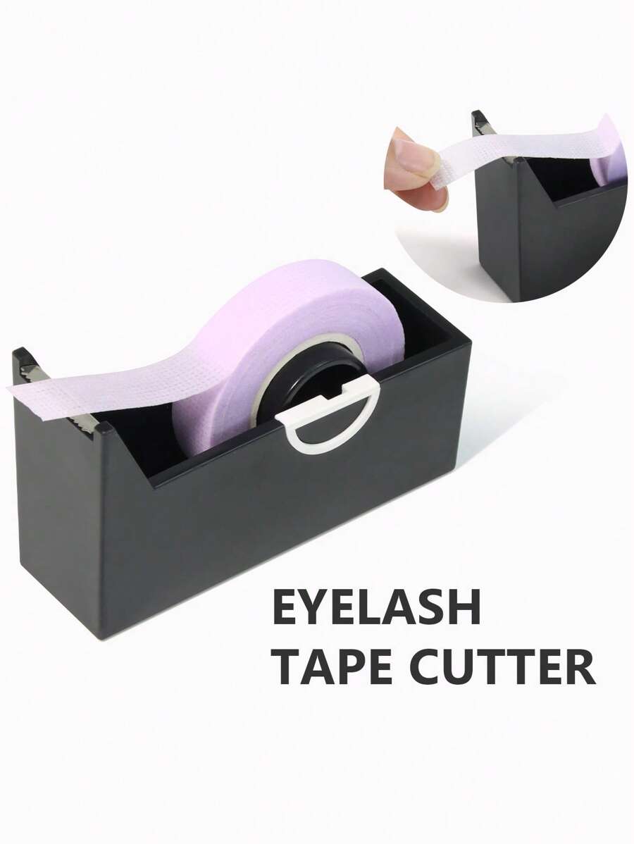 Glamlash 1pc Eyelash Extension Tape Cutter Dispenser Adhesive Tape Holder - Black - View 1