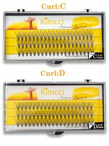 KIMCCI 1盒10D 0.10C/D捲曲14毫米局部假睫毛 - 黑色 - 查看 3