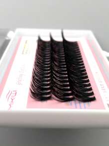 1 hộp 40D C Curl 12MM Lông Mi Giả Tự Làm Cụm Mi Cá Nhân Làn Mi Nối Dài - màu đen - Xem 5