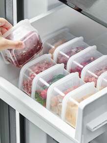 4pcs PP Food Storage Box, Modern Minimalist Clear Food Container For Home - Clear - View 3