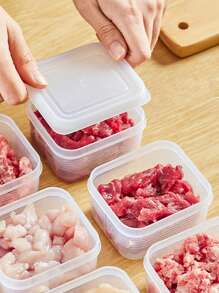 4pcs PP Food Storage Box, Modern Minimalist Clear Food Container For Home - Clear - View 5