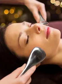 1 cái mát-xa mặt khúc côn cầu trên băng - Bạc - Xem 1