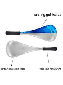 1 cái mát-xa mặt khúc côn cầu trên băng - Bạc - Xem 4