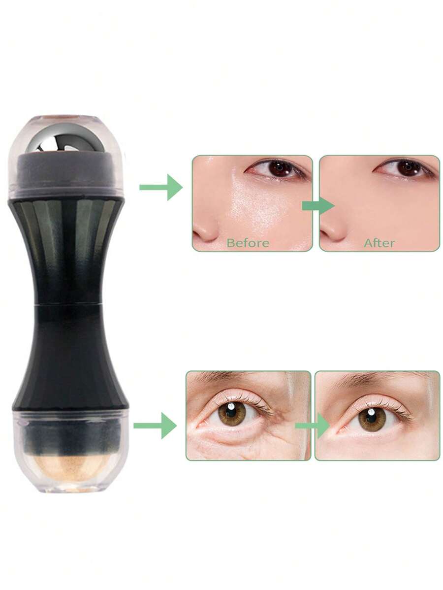 1pc Facial Oil Absorbing Roller - Black - View 1