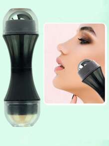 1pc Facial Oil Absorbing Roller - Black - View 3