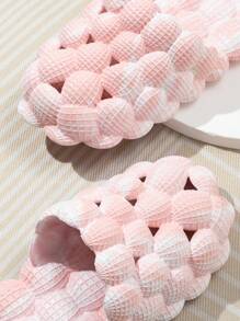 Guốc Hồng Preppy Cho Nữ, Guốc Có Lỗ Thông Hơi Bong Bóng - Hồng - Xem 3