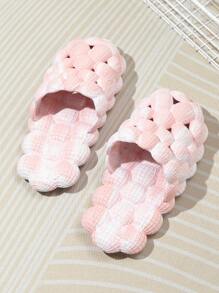 Guốc Hồng Preppy Cho Nữ, Guốc Có Lỗ Thông Hơi Bong Bóng - Hồng - Xem 4