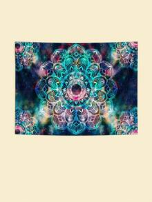 Thảm trang trí in hình Mandala, vải treo cổ điển trang trí nội thất - Nhiều màu - Xem 2