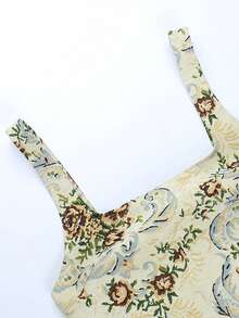 印花背心上衣和半身裙 - 彩色 - 查看 4