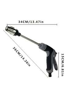 FLOWERS SPRAL 7入組高壓力水管洗車水槍花園嘴套裝,通用適用於歐美 - 彩色 - 查看 5