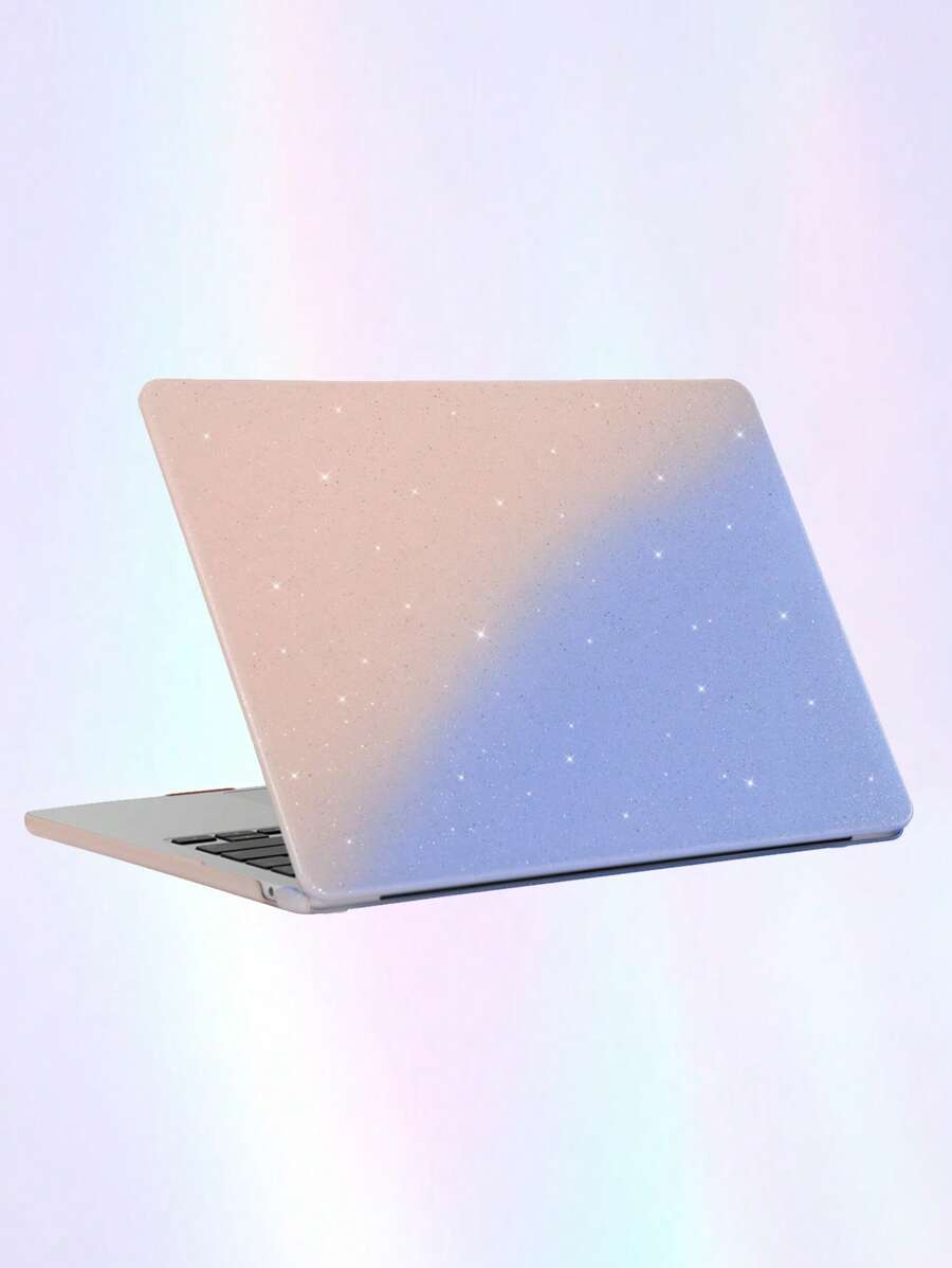 1pc Ombre Laptop Case - Baby Blue - View 1