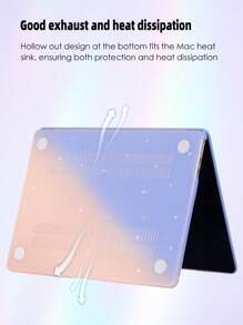 1pc Ombre Laptop Case - Baby Blue - View 4