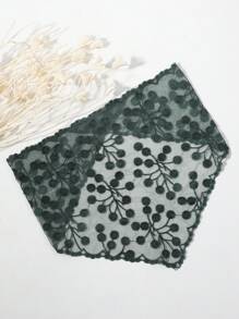 1入組女性花卉刺繡時尚頭巾適用於日常