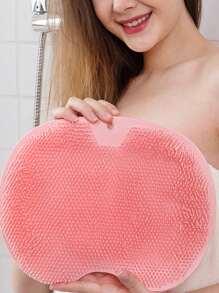 1入組粉色的多功能後清潔矽膠便攜腳死皮去除器刷適用於浴室 - 粉色 - 查看 6